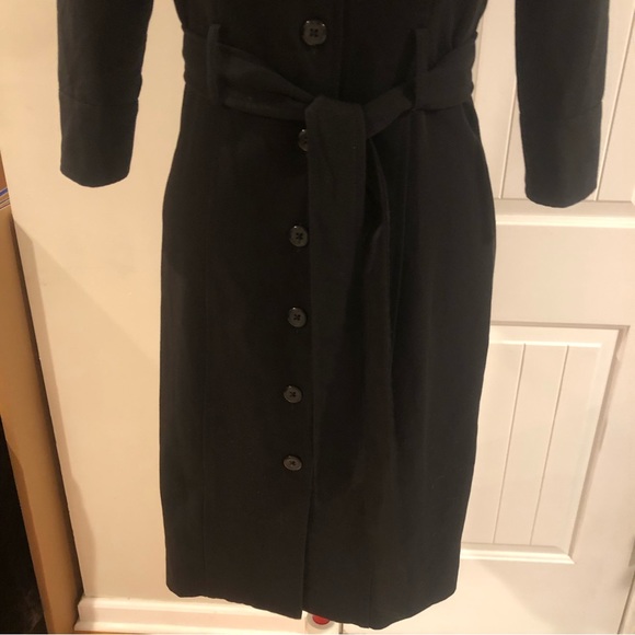 2 For $30 Mid Length Black Fitted Button Down Blazer Shirt Dress - Picture 7 of 12